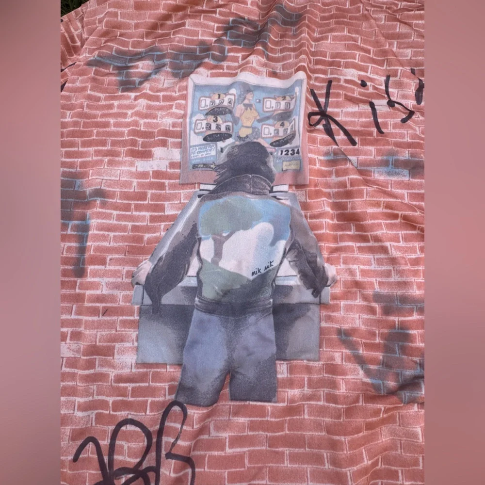 70s Vintage Nik Nik Rockstar Pinball Disco Shirt - Picture 6 of 11